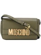 Moschino Logo Plaque Crossbody Bag, Women's, Green