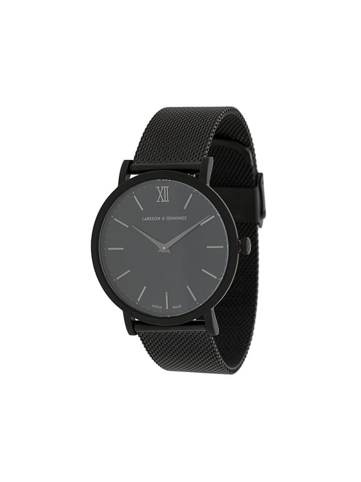 Larsson & Jennings Ljxii Lugano Milanese 40mm Watch - Black