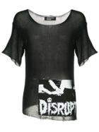 Enfants Riches Déprimés Distrupt Destroyed Knit T-shirt - Black
