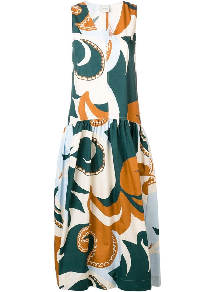 Alysi Abstract Print Dress - Blue