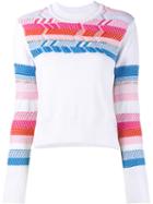 Peter Pilotto Peruvian Printed Knit, Women's, Size: Medium, White, Cotton