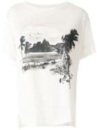 Osklen Front Print Ribbed T-shirt - White