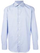 Canali Slim-fit Shirt, Men's, Size: 39, Blue, Cotton