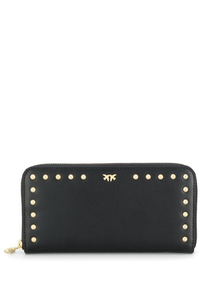 Pinko Studded Love Bird Purse - Black