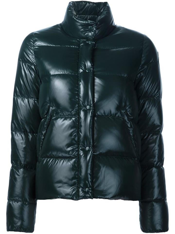 Moncler 'brethil' Padded Jacket, Women's, Size: 0, Green, Polyamide/goose Down/feather Down