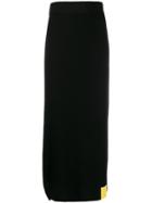 Aalto Color-block Knit Skirt - Black