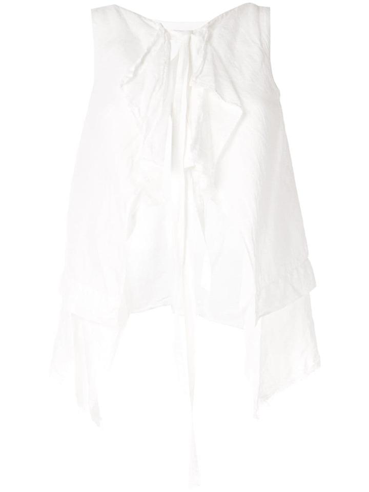 Forme D'expression Layered Apron Top - White