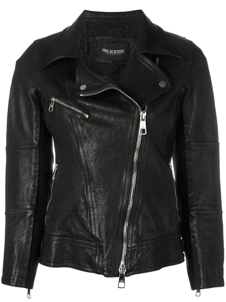 Neil Barrett Classic Biker Jacket - Black