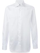 Barba Classic Collar Shirt, Size: 44, White, Cotton