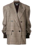 Junya Watanabe Checked Double-breasted Blazer - Brown