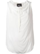 Boutique Moschino Sleeveless Top, Women's, Size: 44, White, Silk/rayon