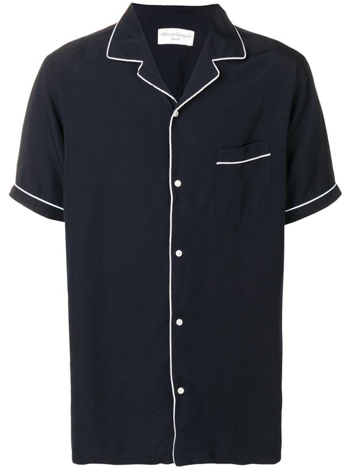 Officine Generale Pyjama Shirt - Blue
