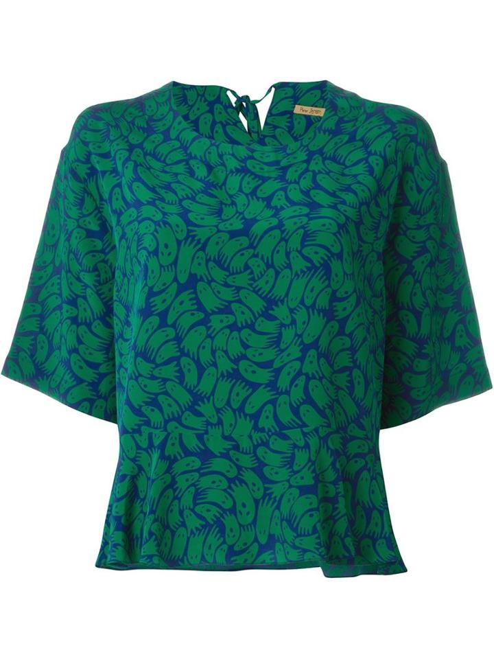 Peter Jensen Ghost Print Blouse