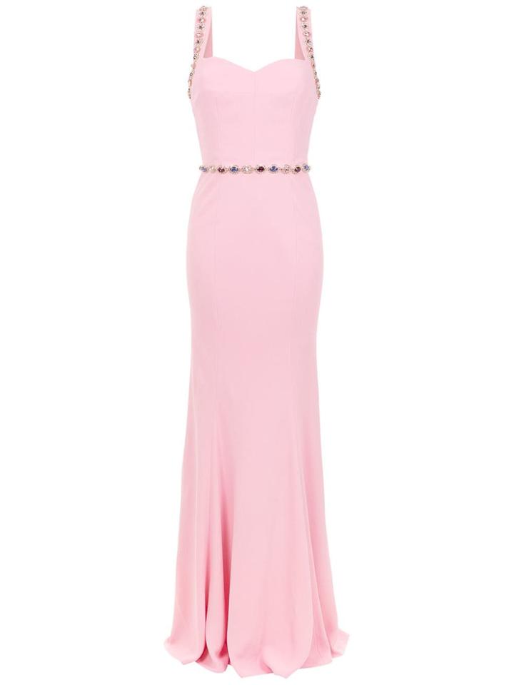 Dolce & Gabbana Crystal Embellished Dress - Pink