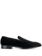 Paul Smith Logo Embroidered Loafers - Black