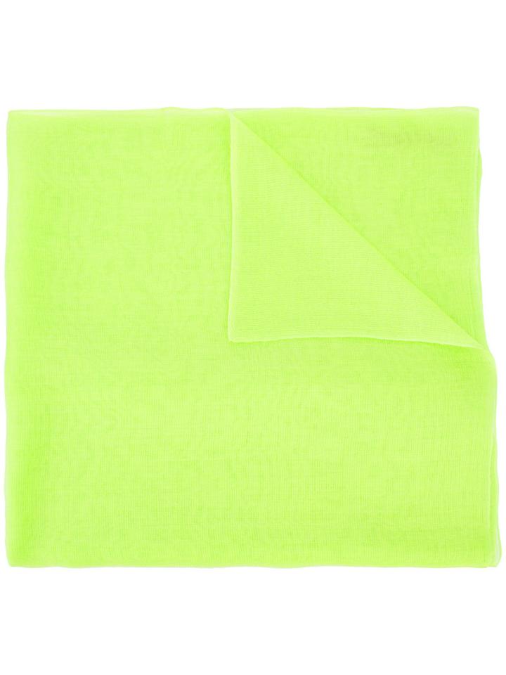 Denis Colomb - Classic Scarf - Women - Silk/cashmere - One Size, Green, Silk/cashmere