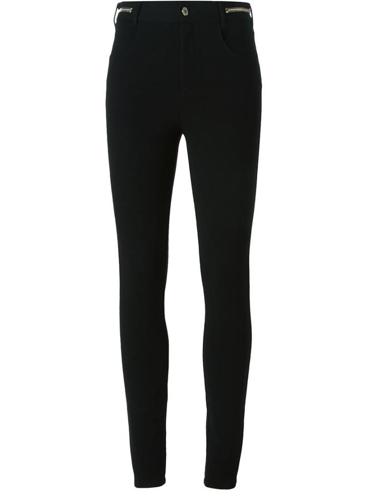 Givenchy Zipped Waist Trousers, Women's, Size: 40, Black, Viscose/polyamide/spandex/elastane/silk