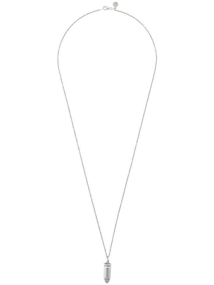 Nove25 Bullet Pendant Chain Necklace - Metallic