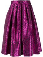Ultràchic Leopard Print Midi Skirt - Pink