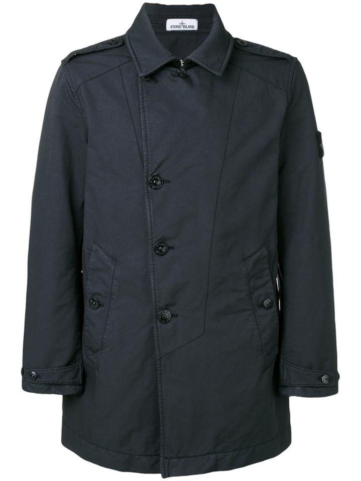 Stone Island Buttoned Jacket - Blue