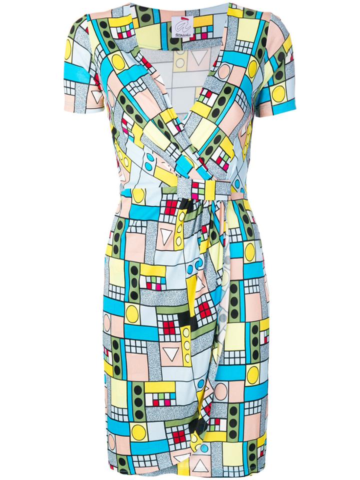 Ultràchic Geometry Print Mini Dress - Multicolour