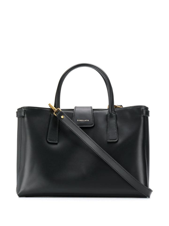 Zanellato Smooth Finish Tote - Black