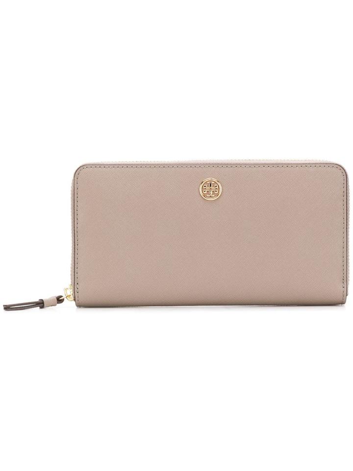 Tory Burch All-around Zipped Wallet - Grey