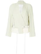 Song For The Mute Loose Asymmetric Jacket - Nude & Neutrals