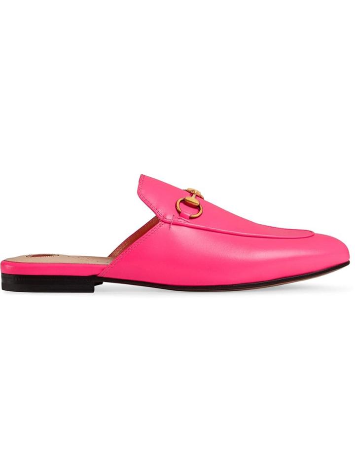 Gucci Princetown Mules - Pink