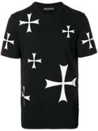 Neil Barrett All Over Military Star T-shirt - Black