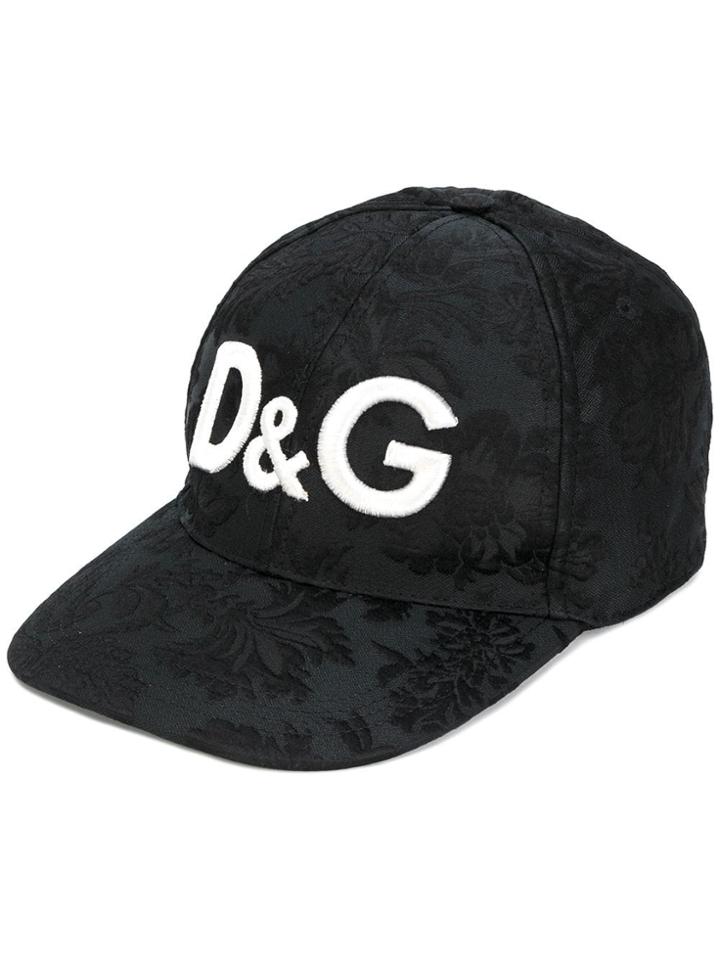 Dolce & Gabbana Logo Jacquard Baseball Cap - Black