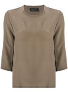 Gianluca Capannolo Classic Slim-fit Blouse - Brown