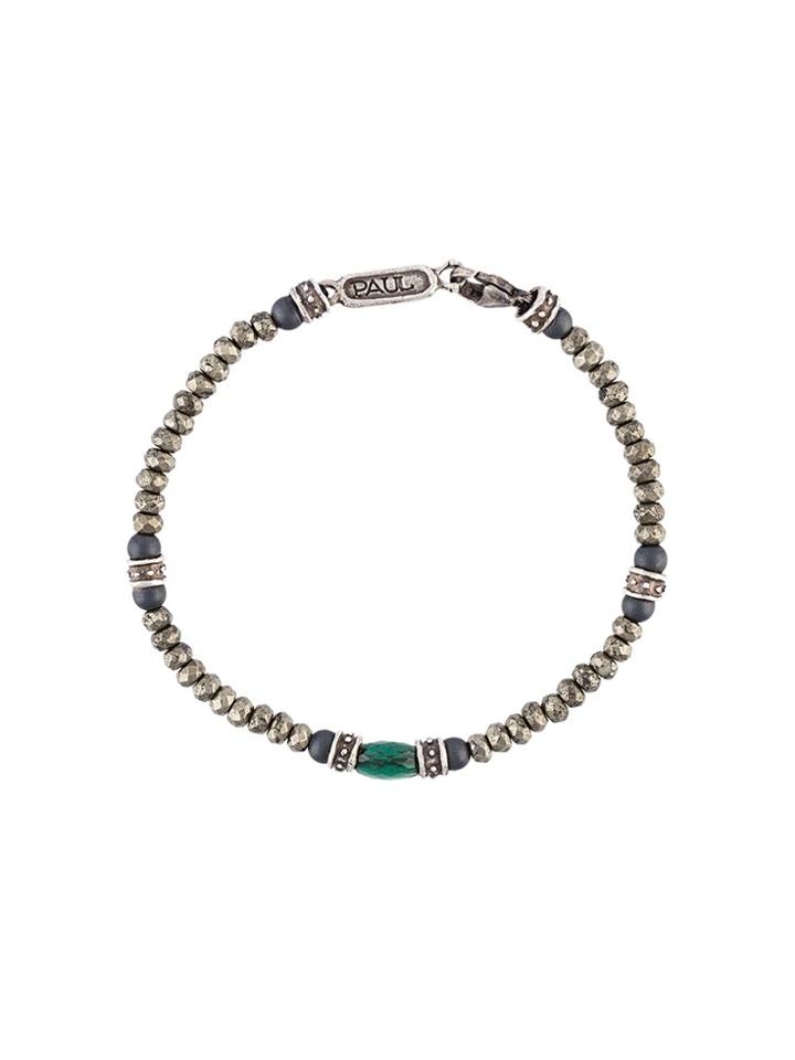 Roman Paul Beaded Bracelet - Metallic