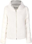 Herno Ribbed Quilted Jacket - Nude & Neutrals