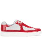 Prada Panelled Low-top Sneakers - Red