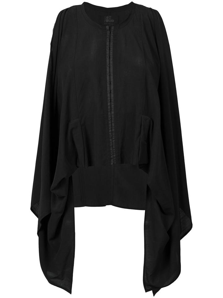 Lost & Found Rooms Sleeveless Trapeze Top, Women's, Size: Small, Black, Cotton/lyocell