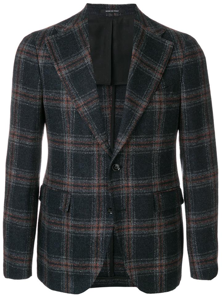Tagliatore Check Blazer - Grey