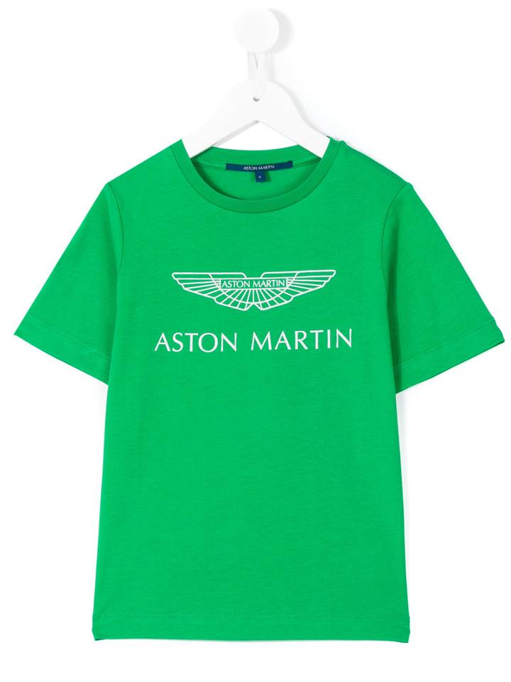 Aston Martin Kids - Logo Print T-shirt - Kids - Cotton - 12 Yrs, Green