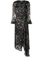 Preen By Thornton Bregazzi Olga Floral Print Dress - Black