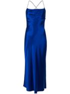 Dion Lee Bias Weave Cowl Dress - Blue