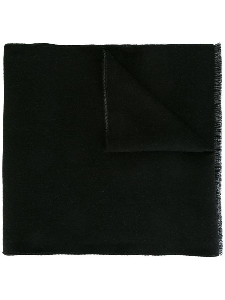 Gucci - Logo Pattern Knit Scarf - Men - Wool - One Size, Black, Wool