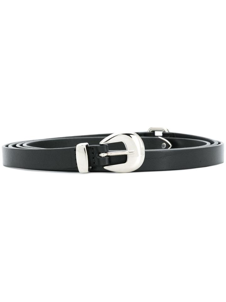 Orciani Thin Western Buckle Belt - Black