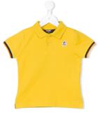 K Way Kids - Embroidered Logo Polo Shirt - Kids - Cotton/spandex/elastane - 10 Yrs, Yellow/orange