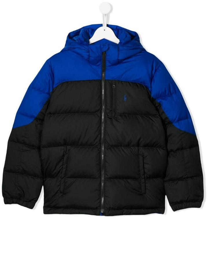 Ralph Lauren Kids Two-tone Padded Jacket - Black