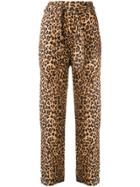 Nanushka Leopard Print Trousers - Brown