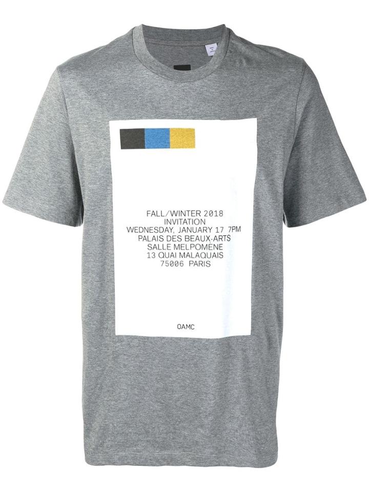 Oamc Graphic Print T-shirt - Grey