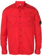 Cp Company Logo Sleeve Jacket - Red