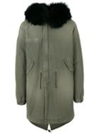 Mr & Mrs Italy - Lined Parka Coat - Men - Cotton/lamb Skin/polyester/viscose - S, Green, Cotton/lamb Skin/polyester/viscose