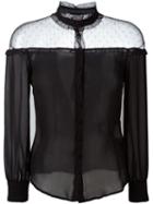 Red Valentino Sheer Panel Blouse