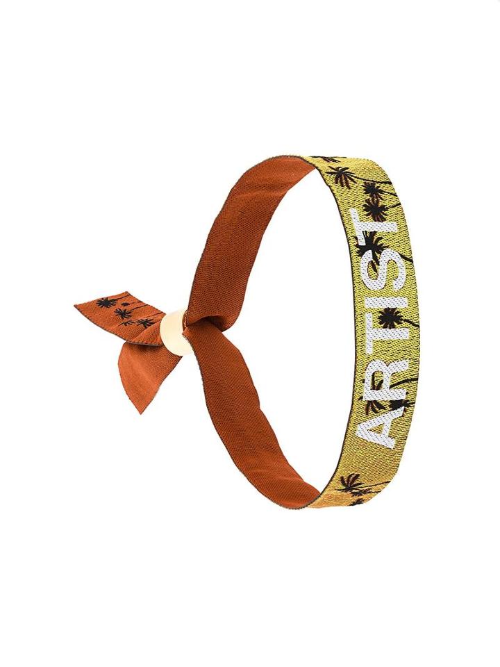 Palm Angels Artist Bracelet, Men's, Yellow/orange